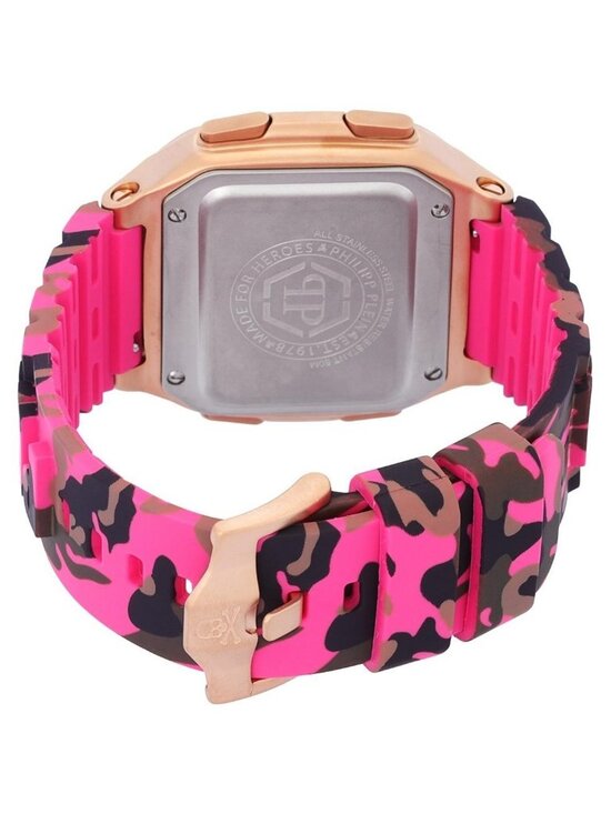 NWT Philipp Plein Hyper Shock Quartz Digital Black Dial Unisex Watch